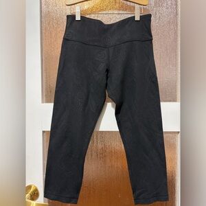 Lululemon Wunder Under Paisley Crop Leggings